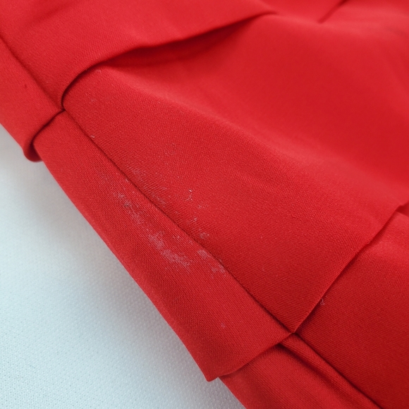 Express Red Strapless Ruffled Size 4 Dress - Picture 7 of 16